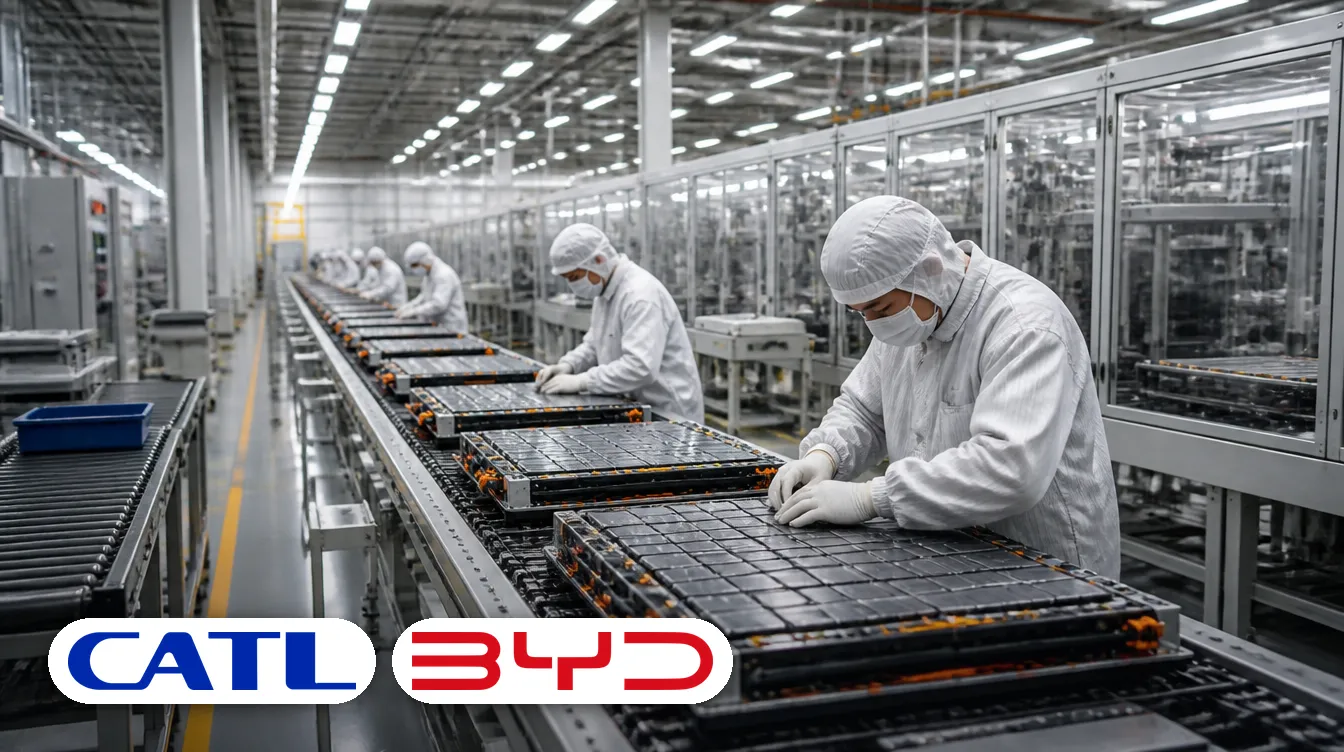 CATL and BYD: two Chinese suppliers now control over half the global EV battery market