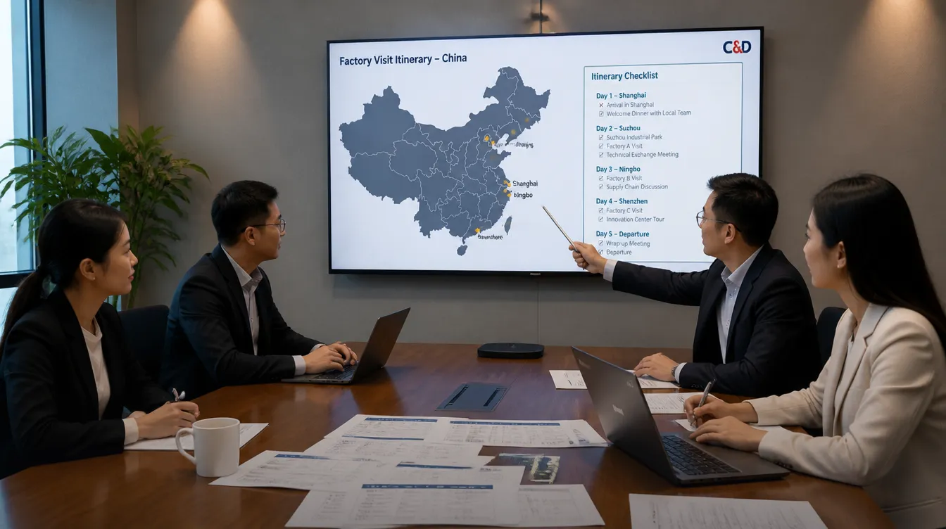 Planning a corporate visit to Chinese factories: a working checklist